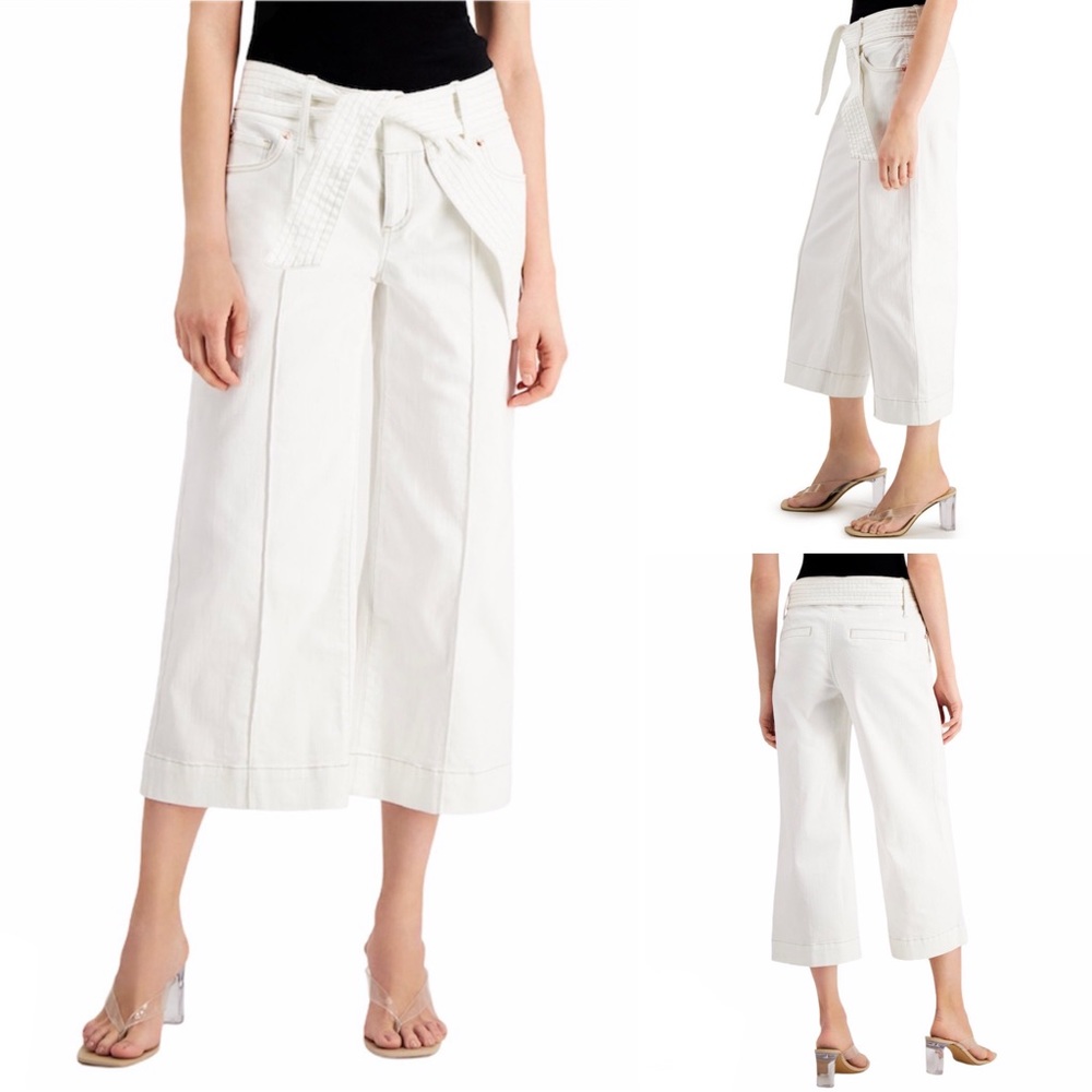 INC International Concepts Tie-Waist Culotte Pants